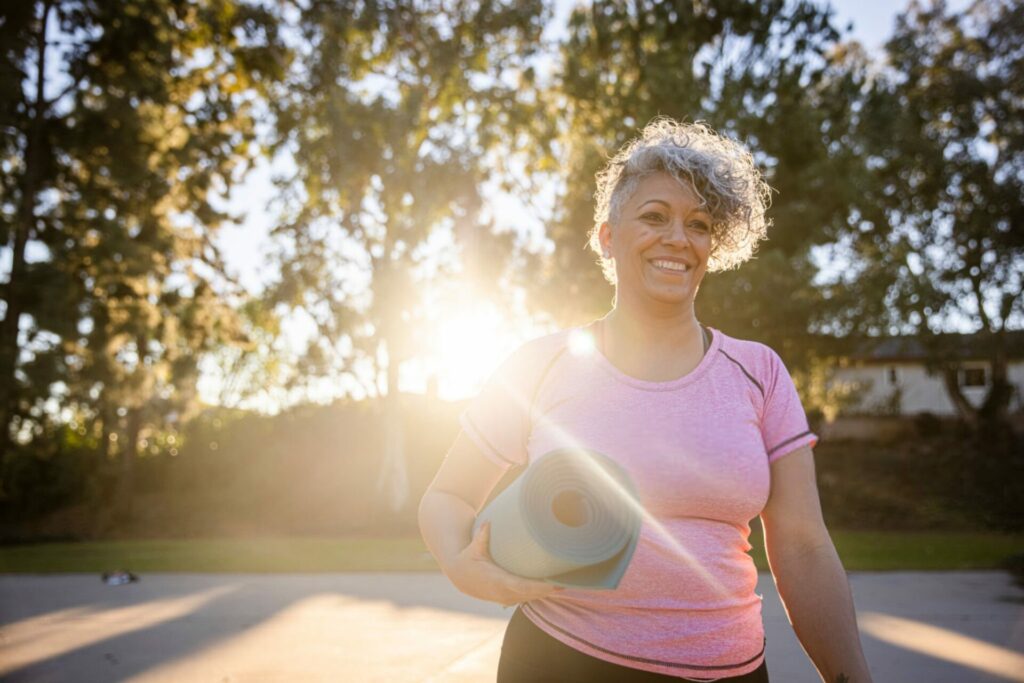 donna over 50 cerca di avere vita sana