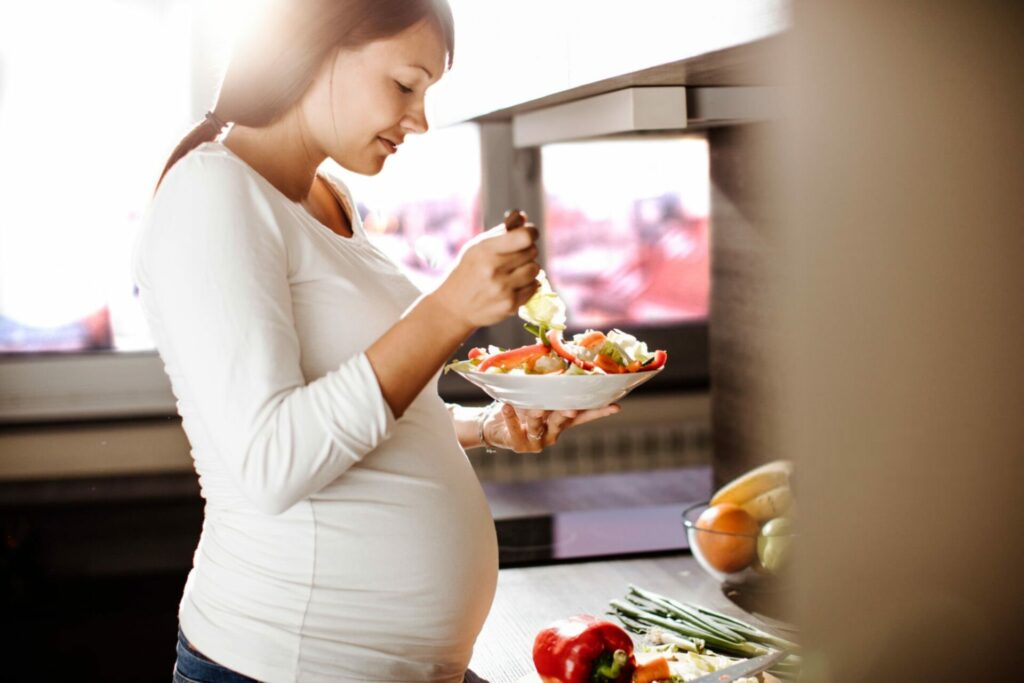 donna mangia sano prima dell'induzione